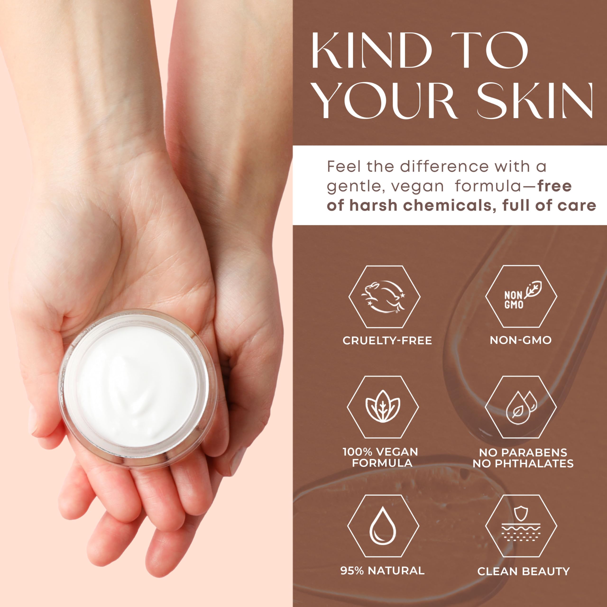 Skin 2.0 label detail with ingredients visible for informed-purchase benefit