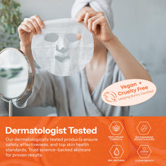 Relaxing spa-style scene with Skin 2.0 masks illustrating self-care and glow benefit