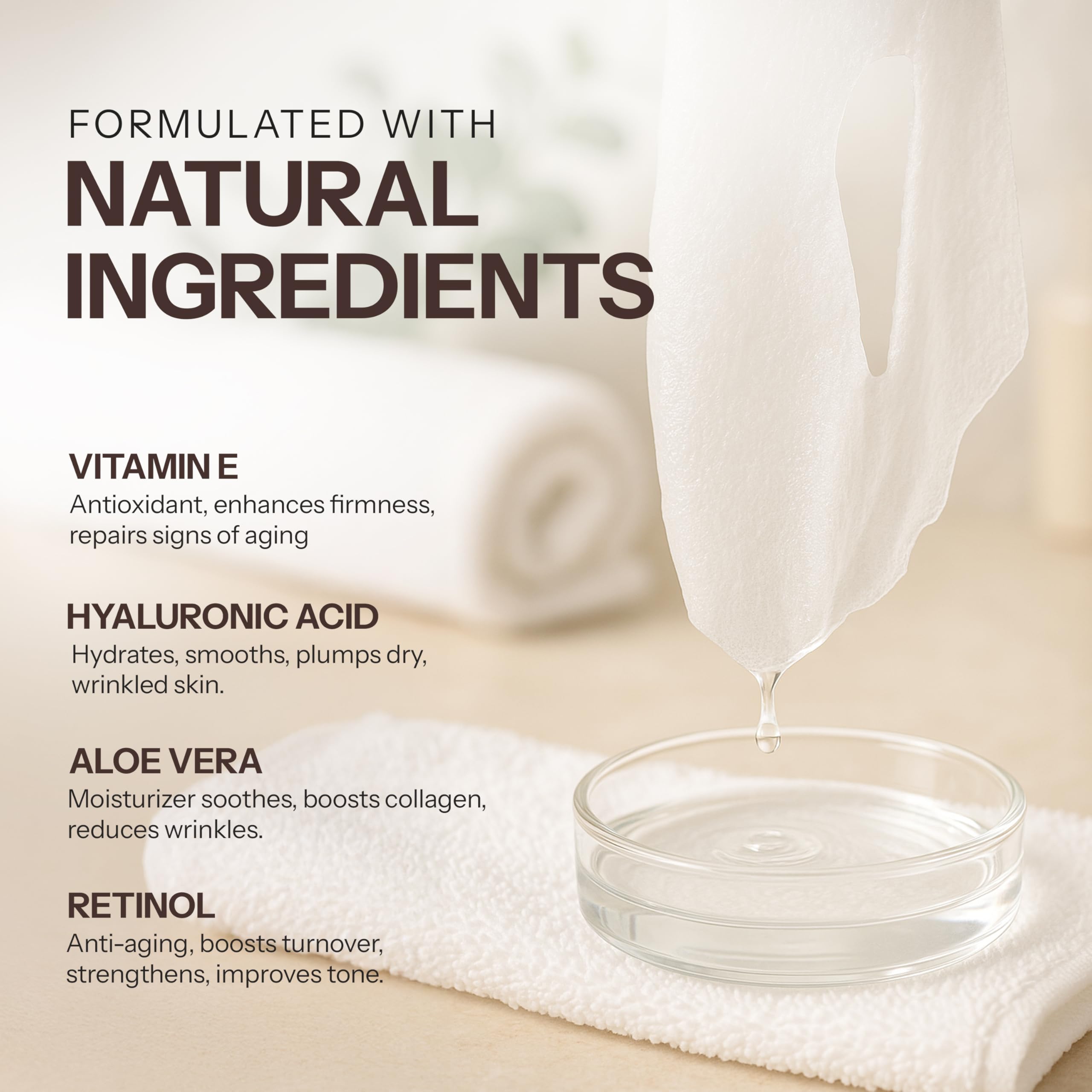 Skin 2.0 back label ingredient list and dermatologist-tested badge