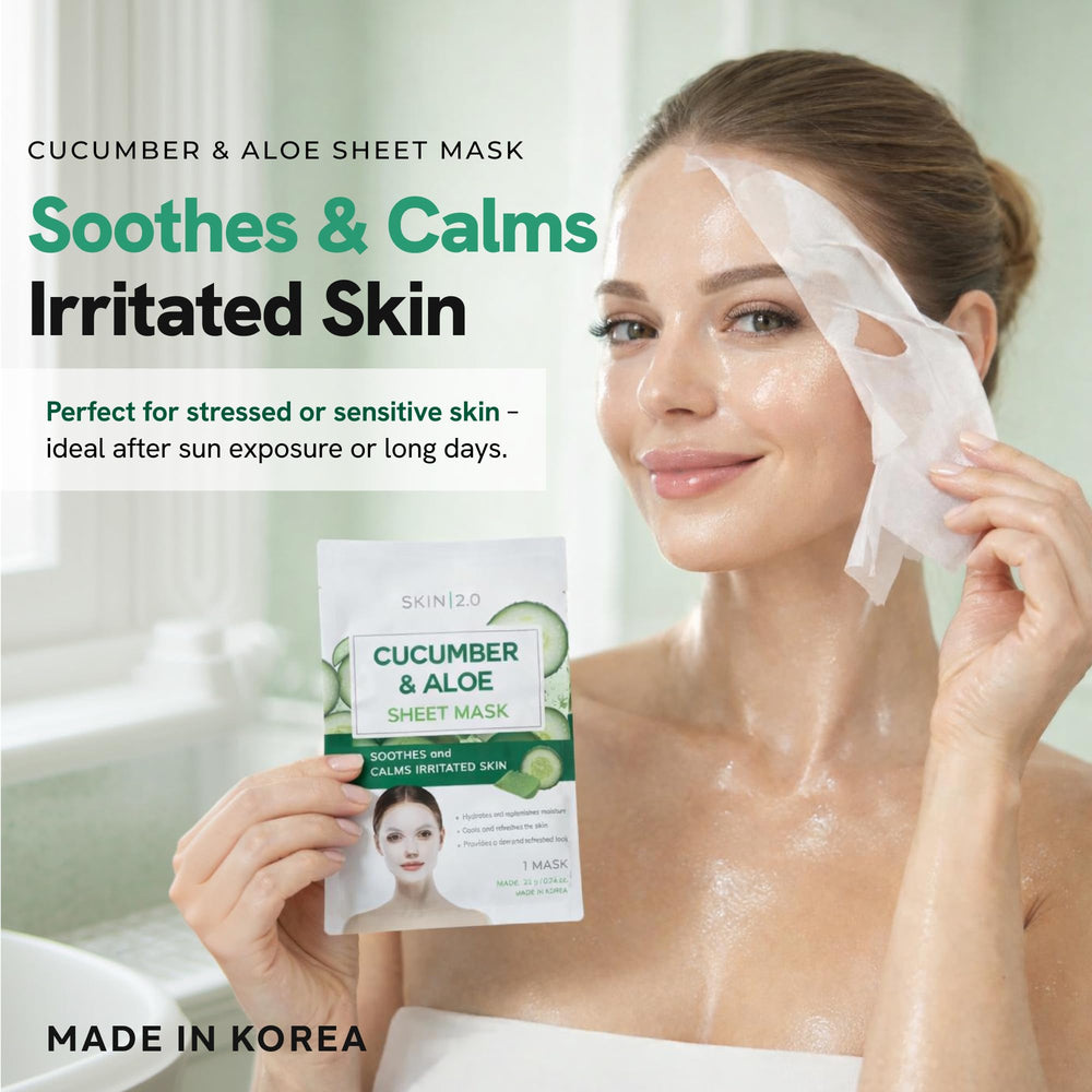 Skin 2.0 close-up sheet texture highlighting fast absorption benefit