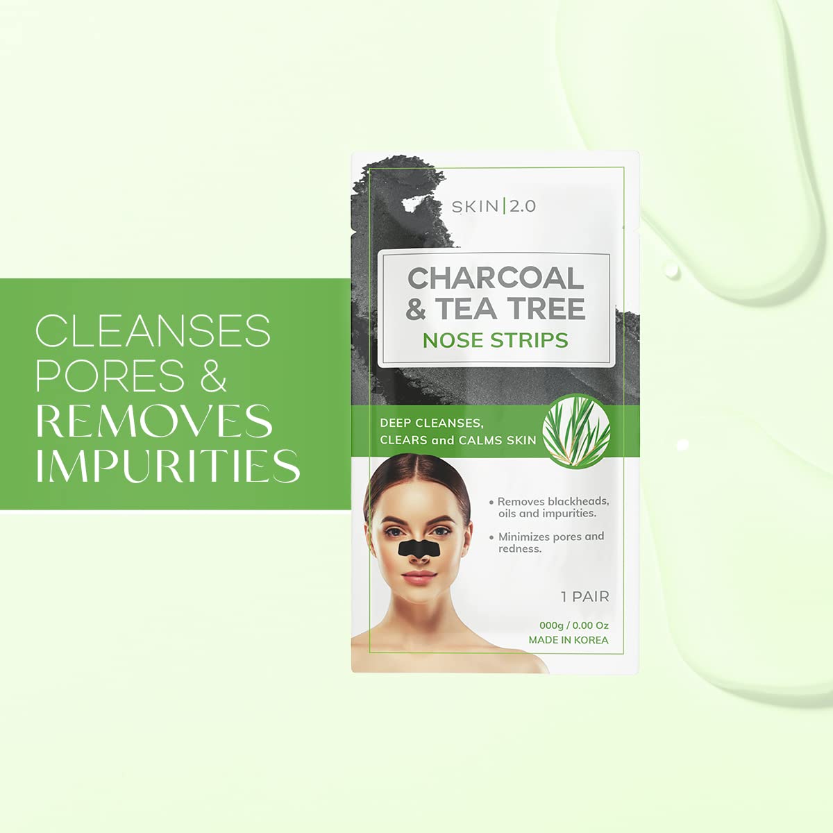 Skin 2.0 mask texture close-up highlighting charcoal consistency and spreadability