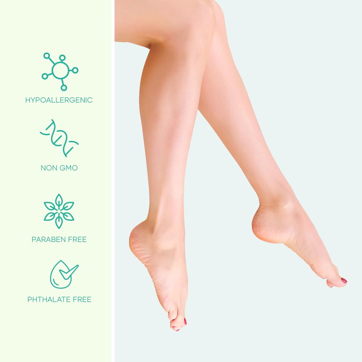 Skin 2.0 ingredient label showing tea tree and mint extracts benefits