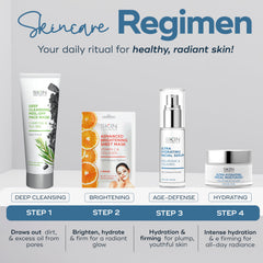 Skin Aesthetics label detail showing clean-beauty claims and dermatologist-tested benefit