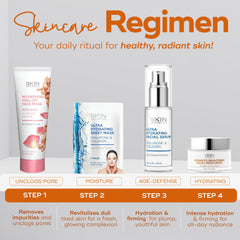 Skin Aesthetics label ingredients close-up highlighting Vitamin C and collagen information