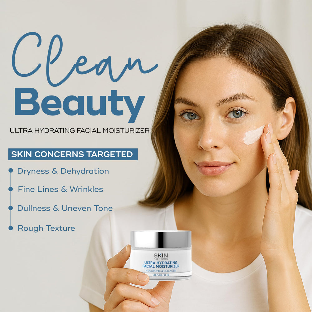 Skin Aesthetics lifestyle bathroom setting showing everyday routine benefit