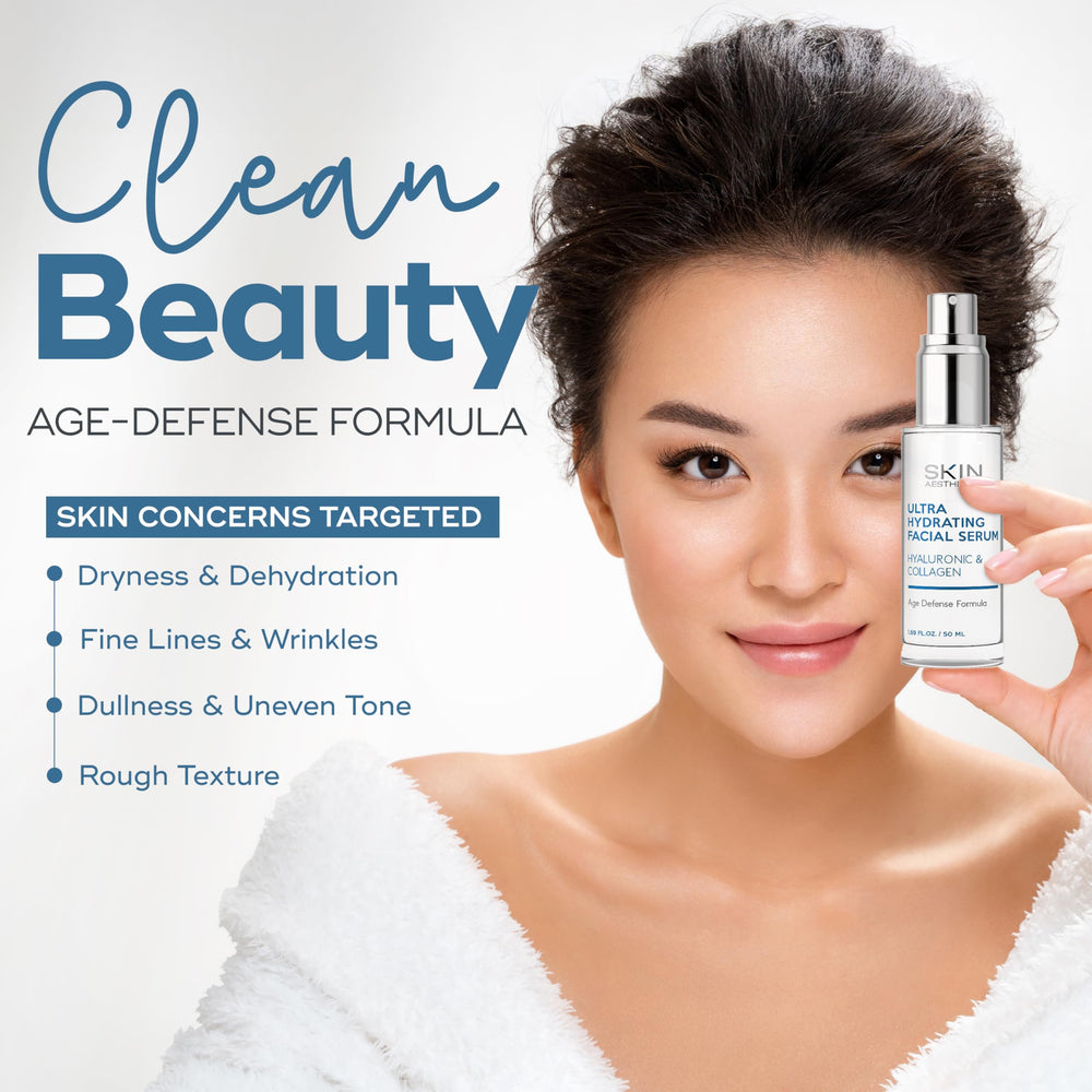 Skin Aesthetics in evening routine setting showing layered hydration and calming benefit
