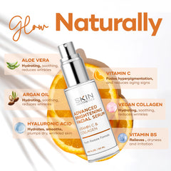 Skin Aesthetics bottle next to coin to show compact travel-friendly size