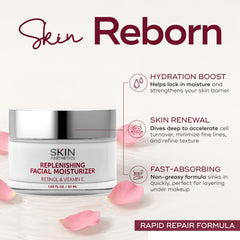 Skin Aesthetics close-up cream texture swipe showing smooth absorbent finish benefit