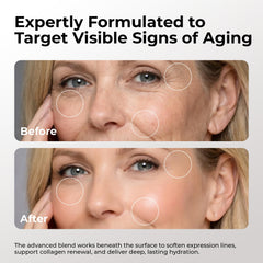 SKIN DEVA serum drop on skin showing lightweight texture and fast absorption