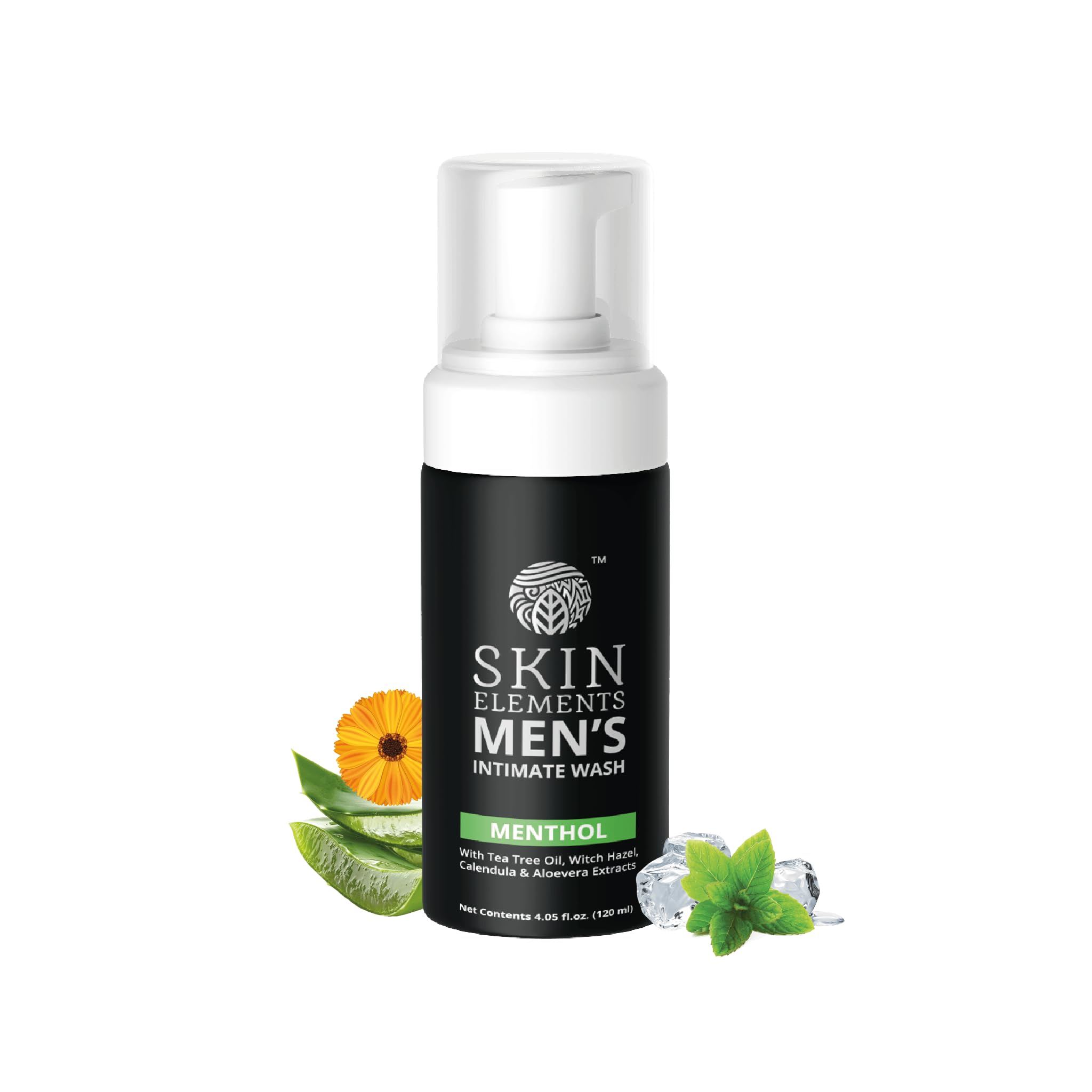 Skin Elements front packaging showing bottle and label for clear identification and convenience