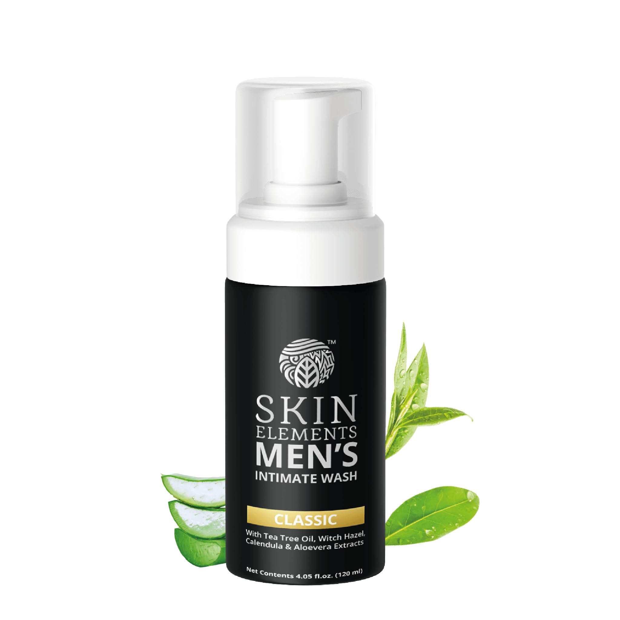 Skin Elements front bottle showing product and clear branding for easy identification