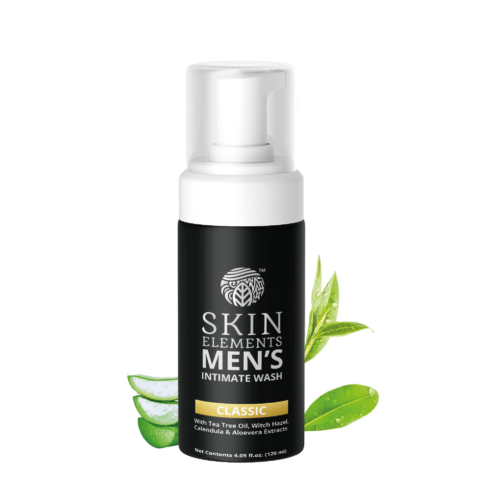 Skin Elements front bottle showing product and clear branding for easy identification