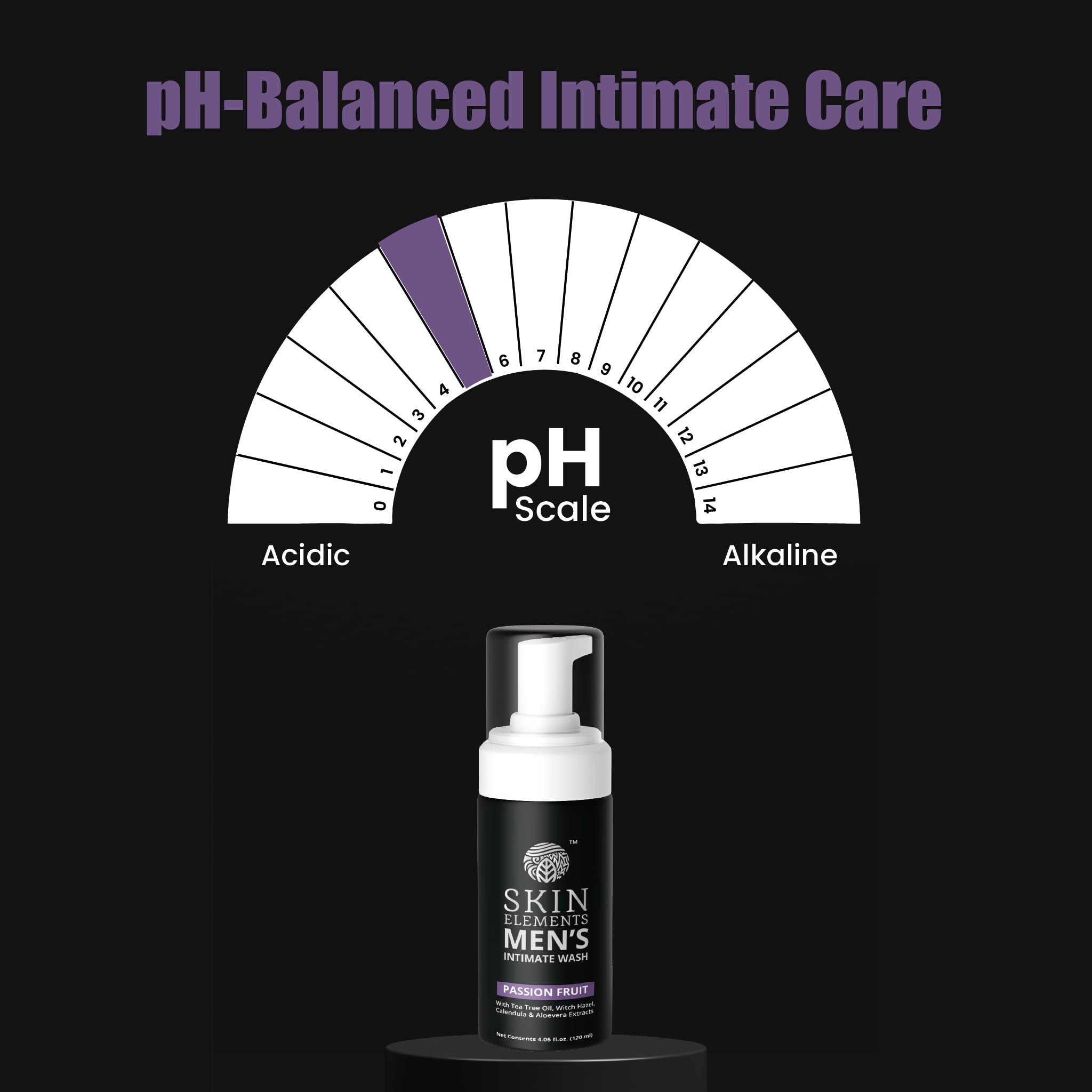 Skin Elements bottle in hand for size comparison, helps shoppers visualize volume