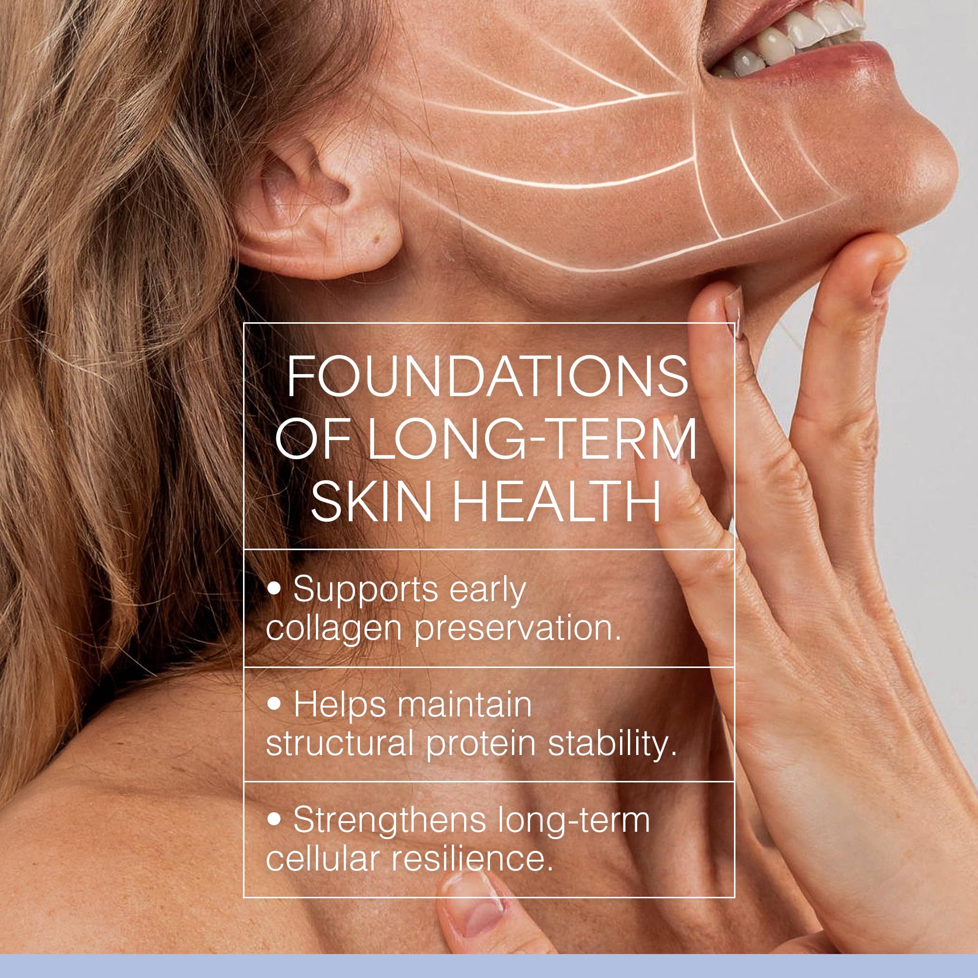 Skin Perfection clear liquid texture close-up shows fast-absorbing base