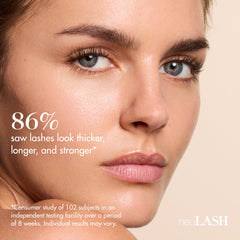 Skin Research Laboratories neulash serum texture on fingertip highlighting smooth absorbency