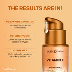 Skin Synergy ingredients spotlight vitamin C and hyaluronic acid boost