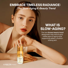 Skin Synergy serum in bathroom routine illustrating glow-enhancing daily use