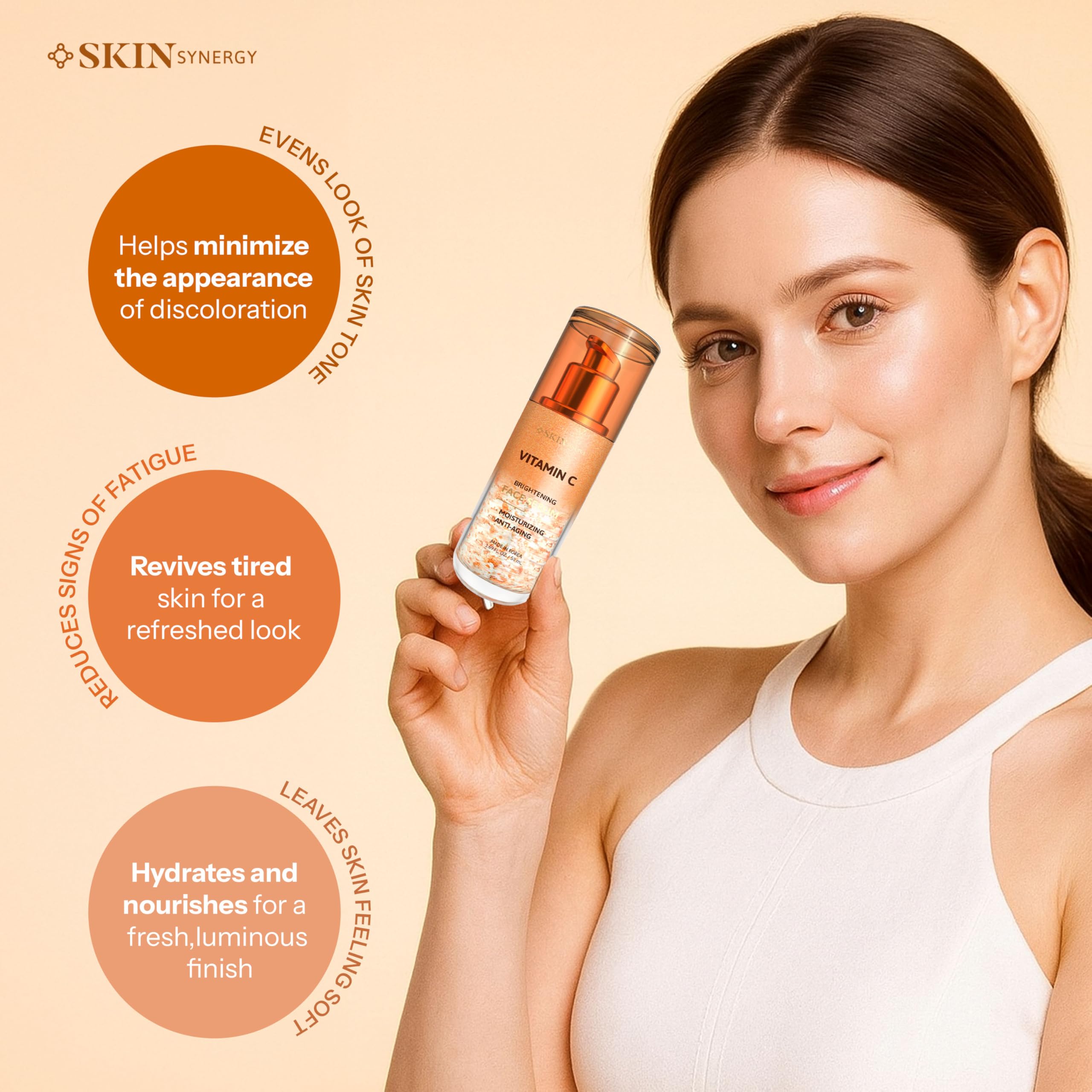 Skin Synergy serum texture close-up highlighting lightweight hydration