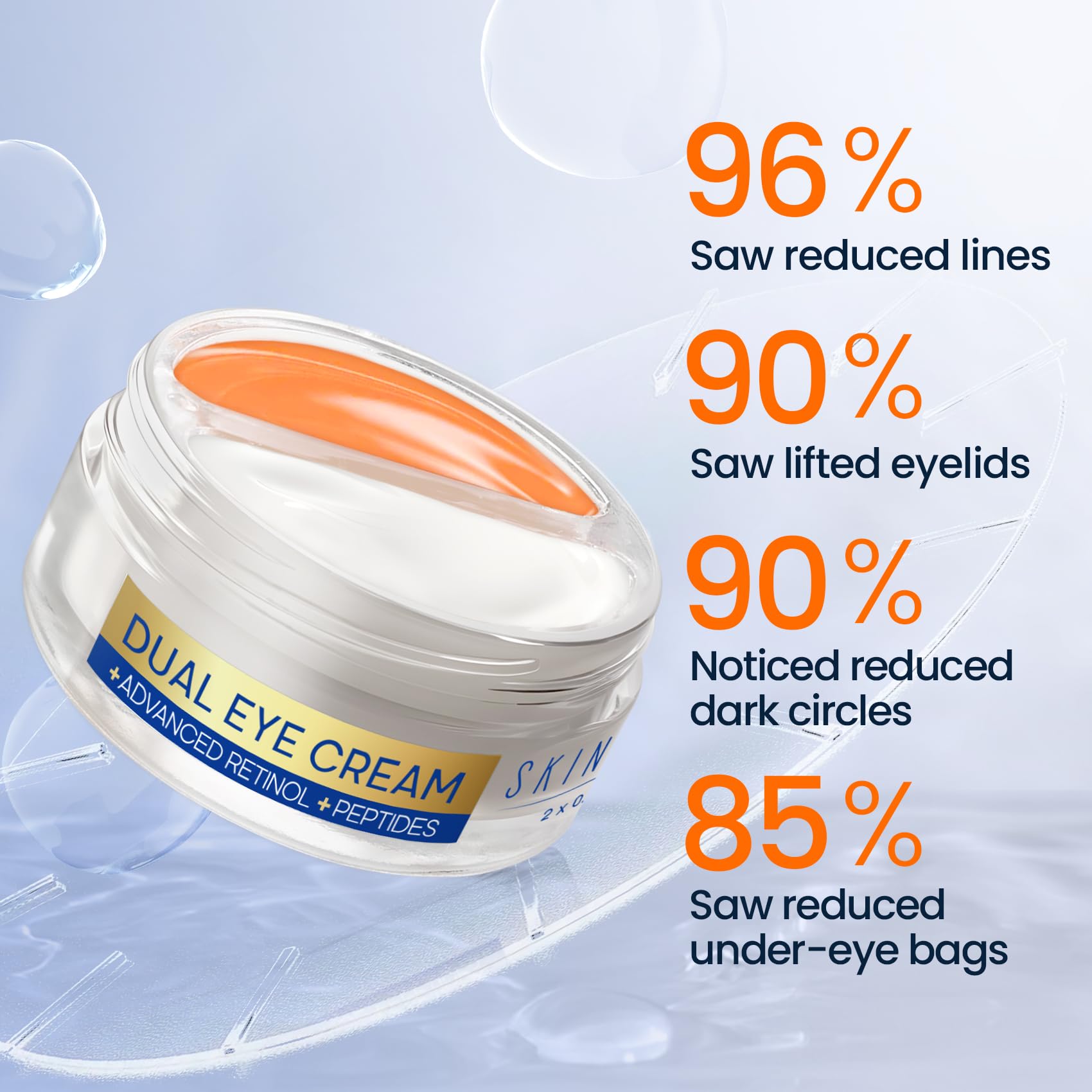 SKIN ULTIMA open tubes of gel and cream showing dual-action system