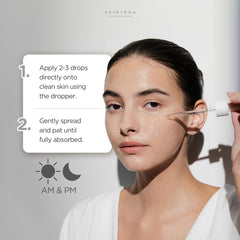 SKIN1004 bottle on shelf in bathroom for everyday routine ease