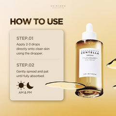 SKIN1004 ampoule on vanity with skincare items showing routine compatibility benefit