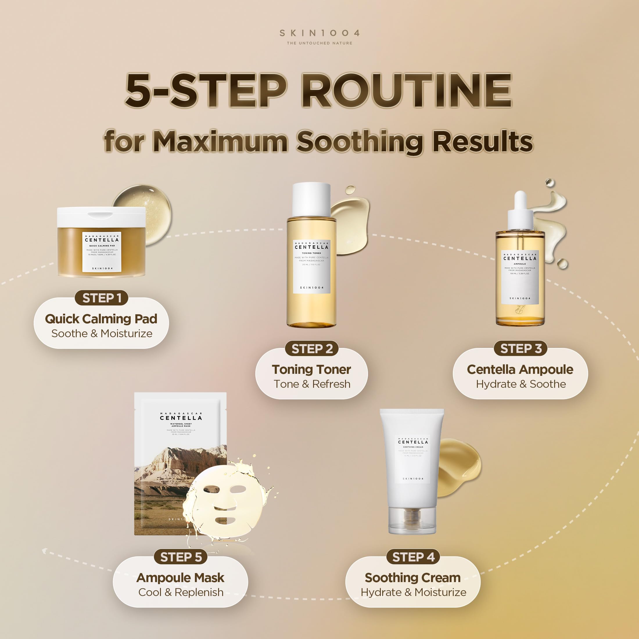 SKIN1004 on bathroom shelf in routine setting showing everyday use benefit