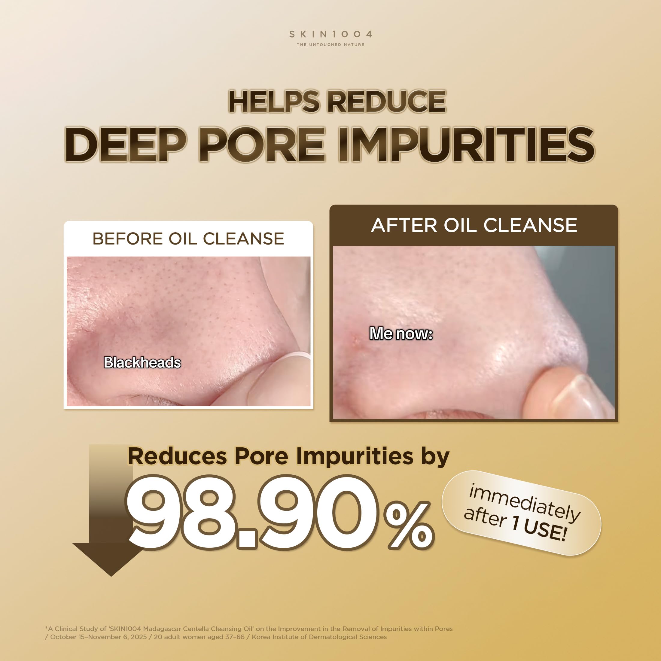 SKIN1004 emulsified oil turning milky for simple rinsing benefit
