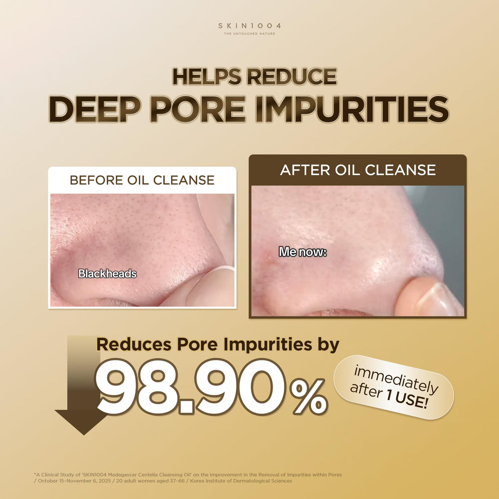 SKIN1004 emulsified oil turning milky for simple rinsing benefit