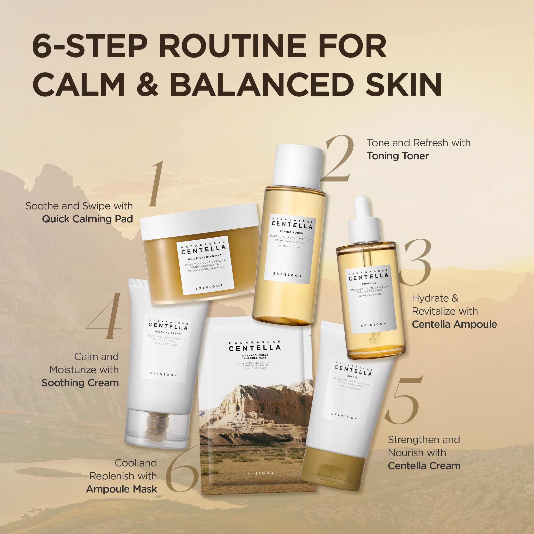 SKIN1004 cream on bathroom shelf suggesting evening hydration benefit