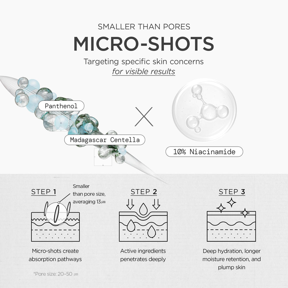 SKIN1004 micro-spicule texture close-up highlighting targeted delivery benefit