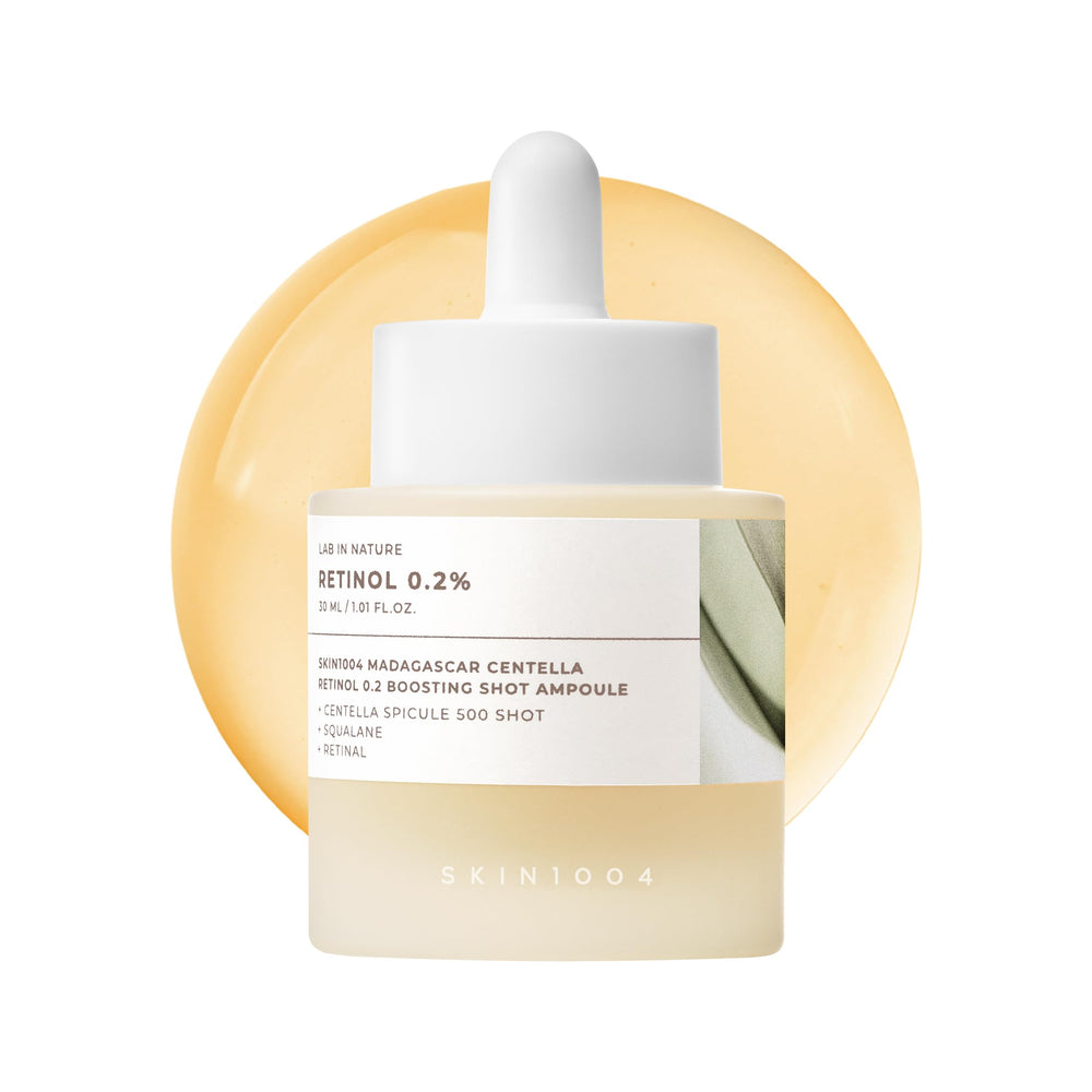 SKIN1004 bottle front view showing serum packaging and compact 30ml size benefit