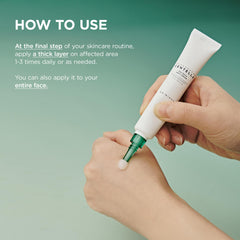 SKIN1004 applied on cheek to show targeted calming and oil control
