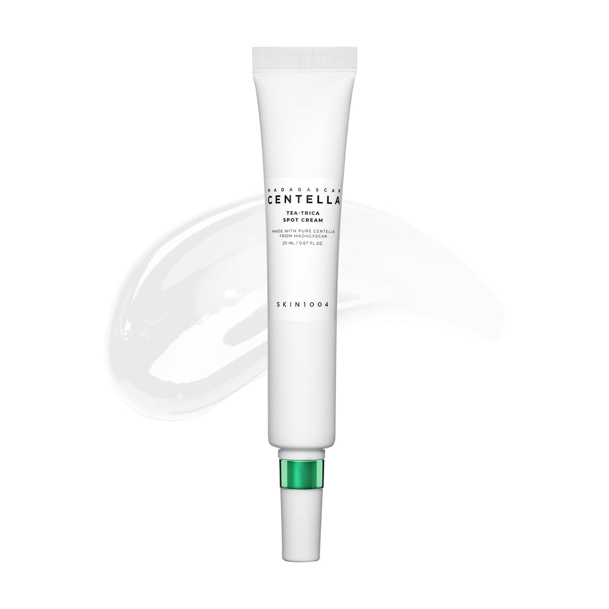 SKIN1004 front tube showing product and compact travel size benefit