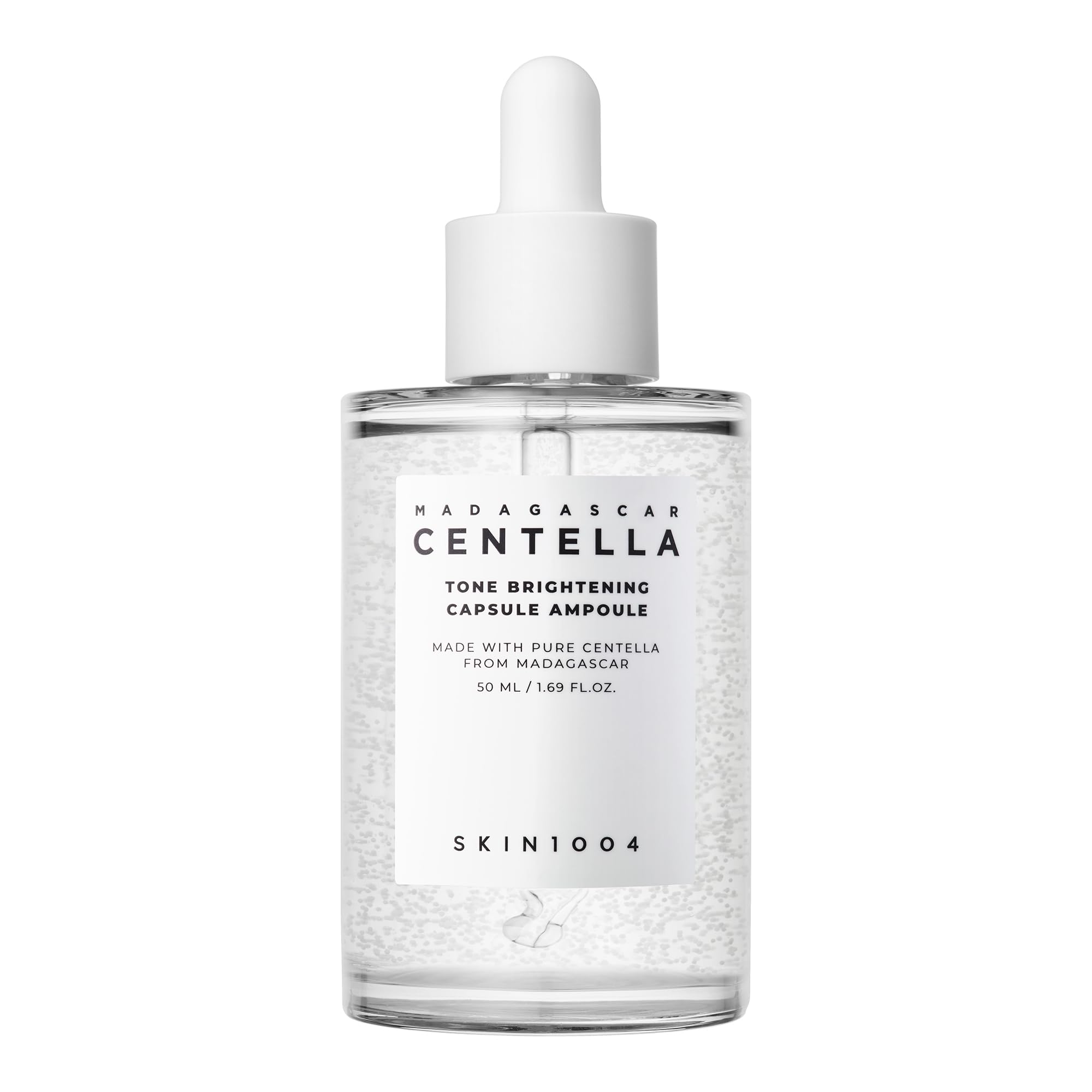 SKIN1004 front packaging showing ampoule bottle and brand for clear product ID