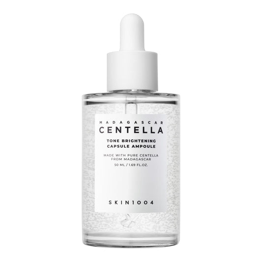 SKIN1004 front packaging showing ampoule bottle and brand for clear product ID