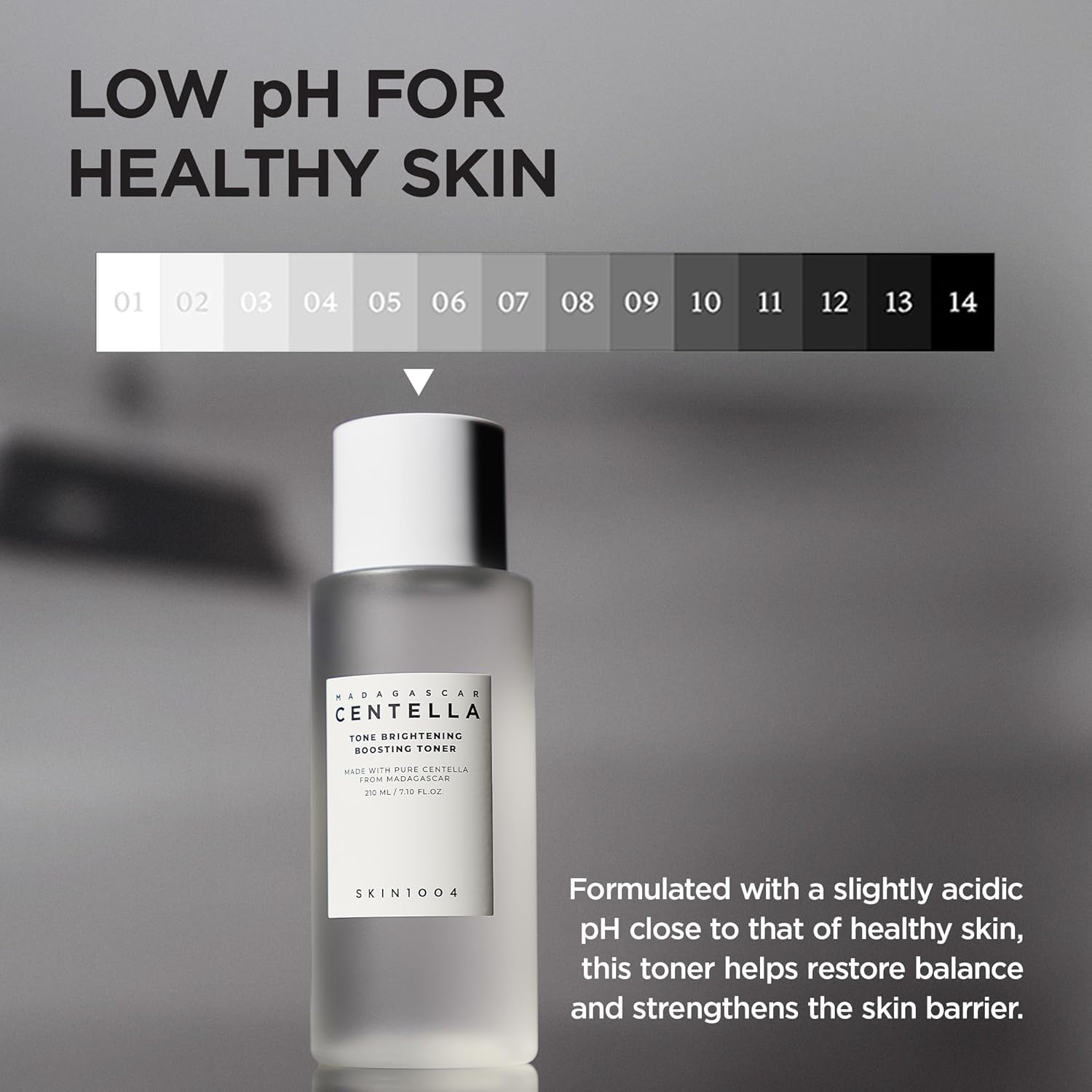 SKIN1004 bottle with ingredient visuals showing MadeWhite and niacinamide benefit