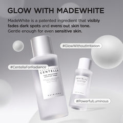 SKIN1004 close-up of centella label highlighting natural calming ingredient benefit