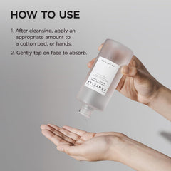 SKIN1004 patting toner into skin to show fast absorption and hydration benefit