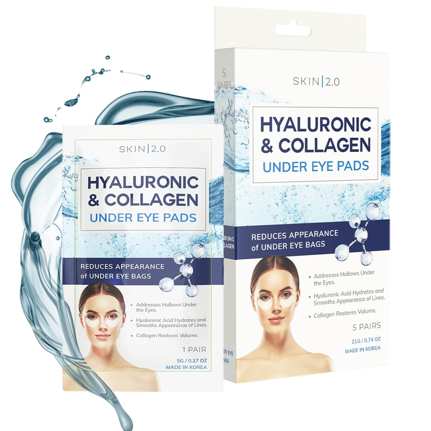 Skin 2.0 front packaging showing product and benefits
