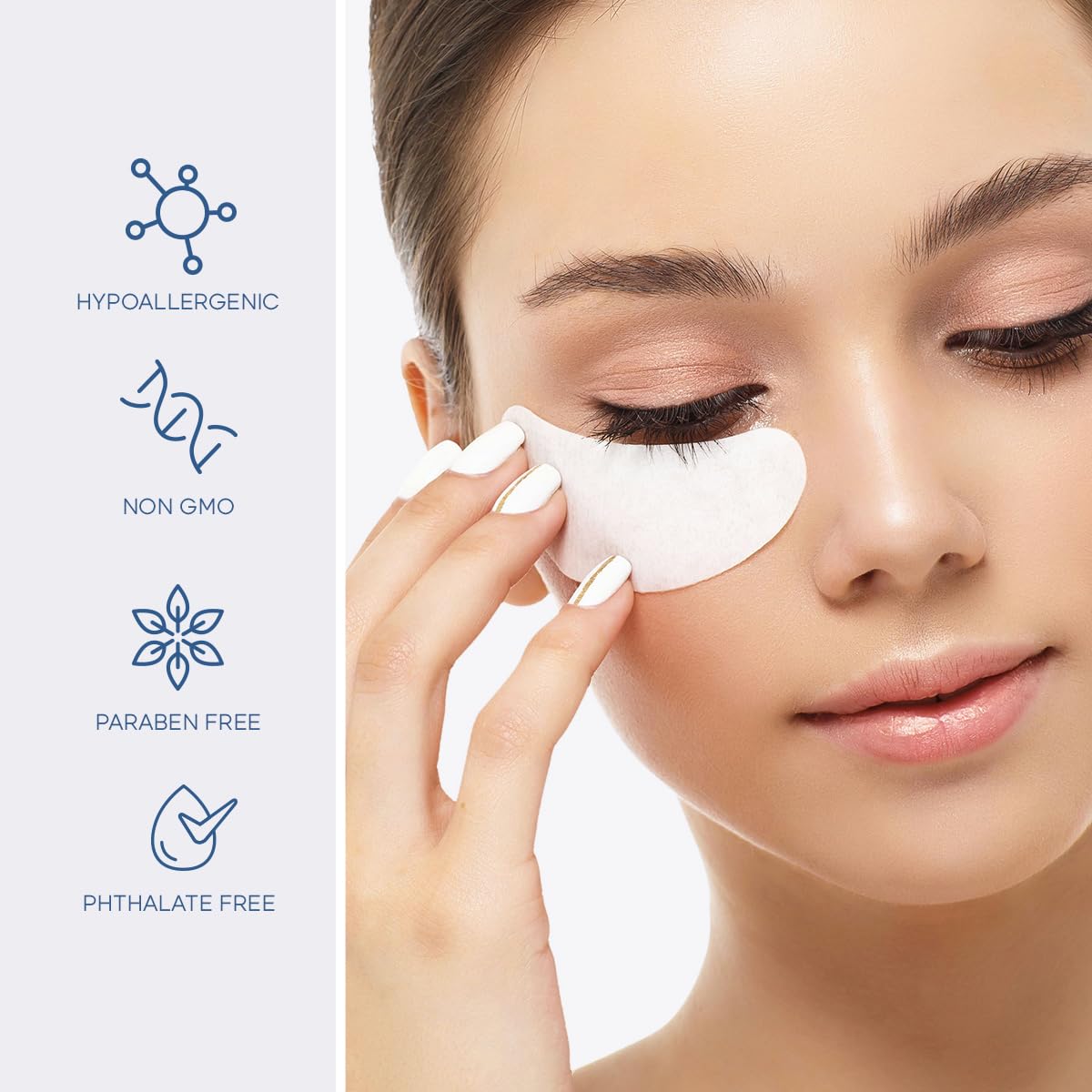 Skin 2.0 patches applied in bathroom mirror before makeup