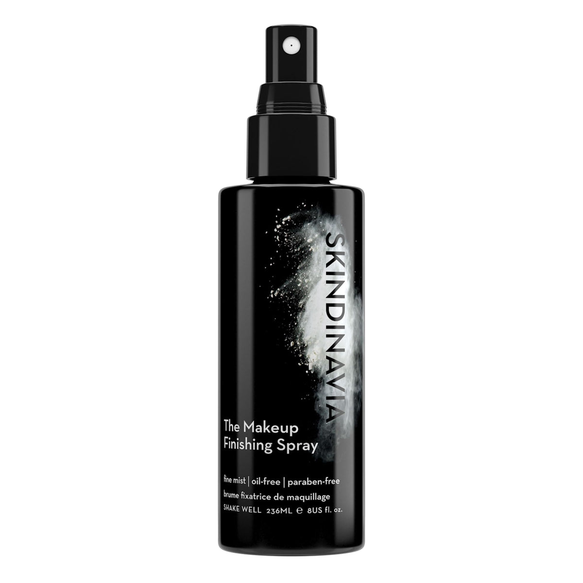 SKINDINAVIA front bottle view showing product and size benefit