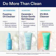Skinfix cleanser in bathroom lifestyle image for daily use benefit