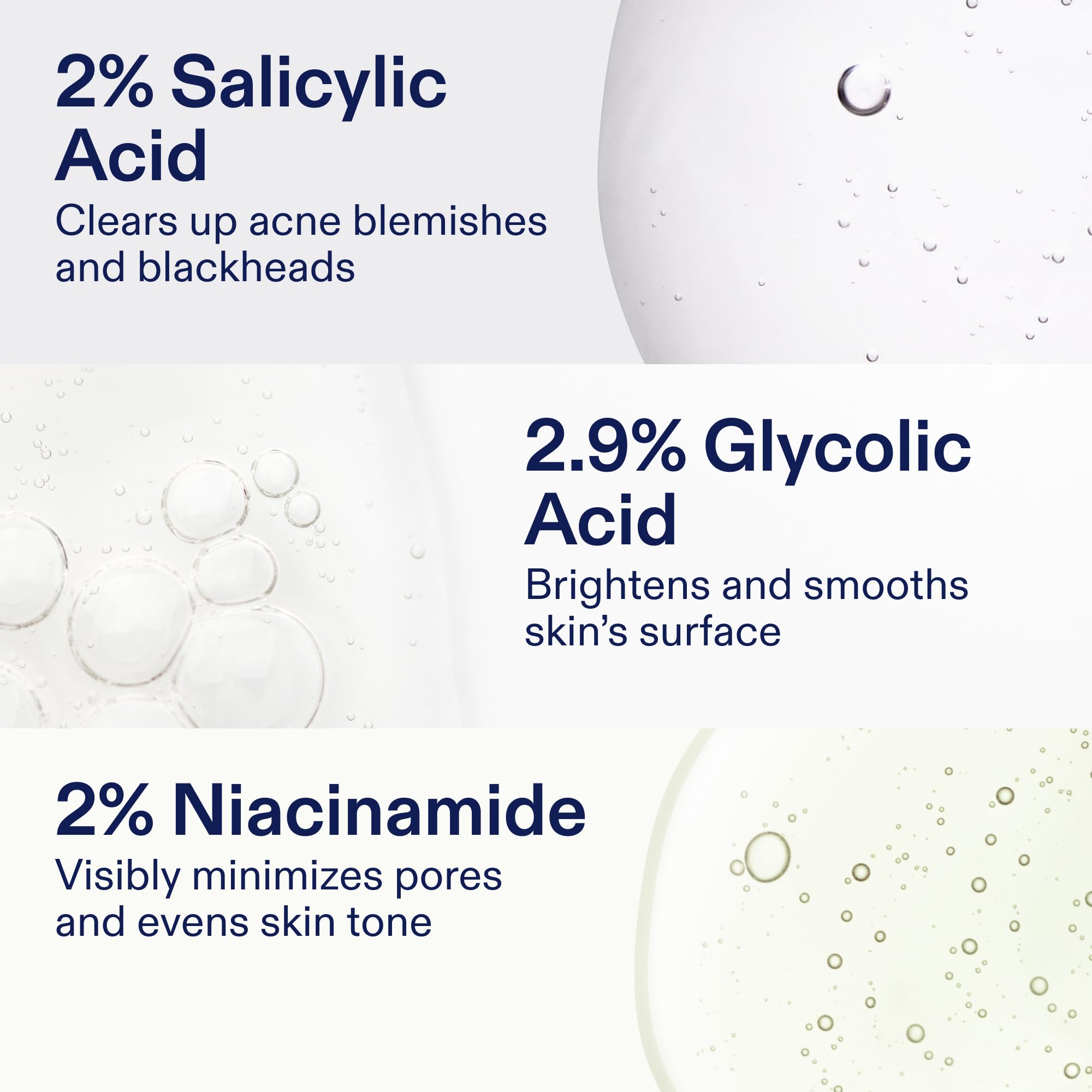 Skinfix salicylic acid drop close-up illustrating targeted pore action
