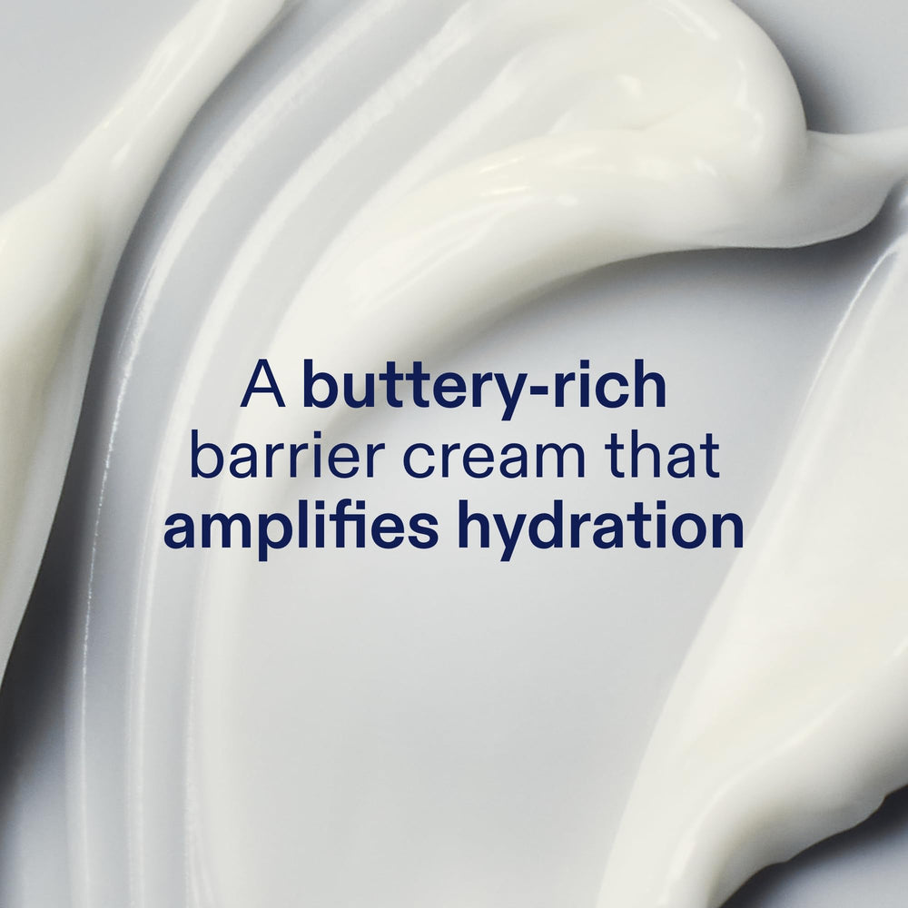 Skinfix cream texture closeup illustrating rich, whipped consistency for hydration