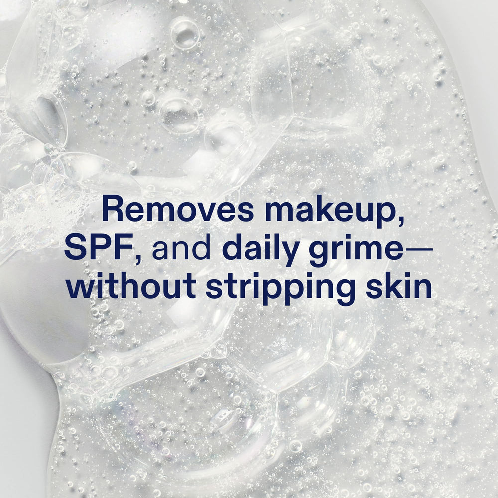 Skinfix mini cleanser back label with ingredients list for ingredient transparency