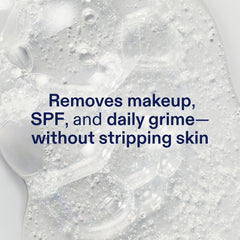 Skinfix mini cleanser back label with ingredients list for ingredient transparency