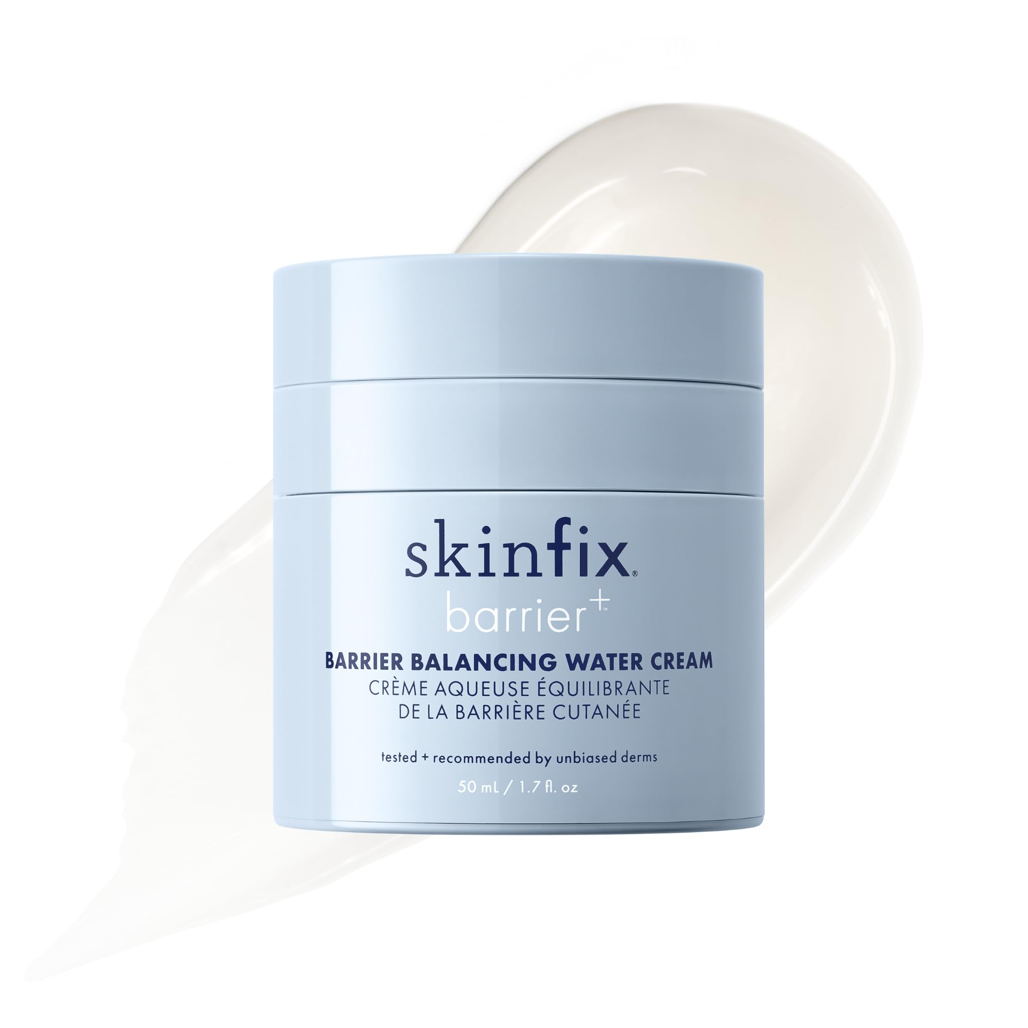 Skinfix jar front view showing clean packaging and size benefit