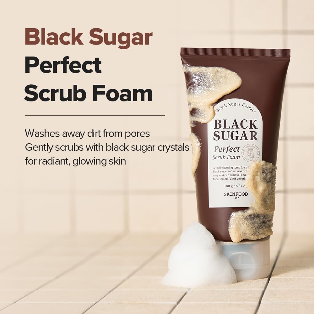 SKINFOOD close-up of granular texture showing gentle exfoliation benefit