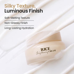 SKINFOOD hand applying cream demonstrating smooth spreadability and hydration