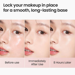SKINFOOD 1957 using puff to apply powder for controlled sebum absorption and setting